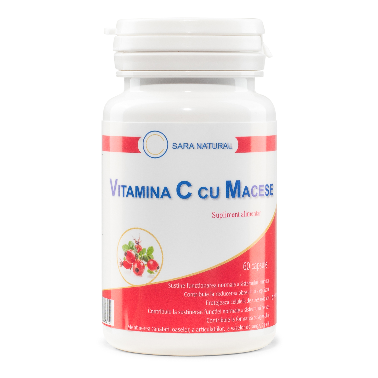 ZINC+VITAMINA C cu macese 60 CAPSULE
